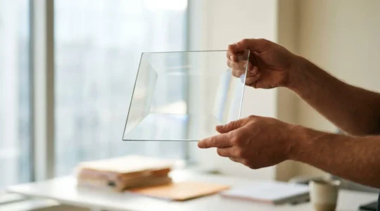 Professional editorial photograph depicting consumer empowerment in insurance disclosure with transparent communication