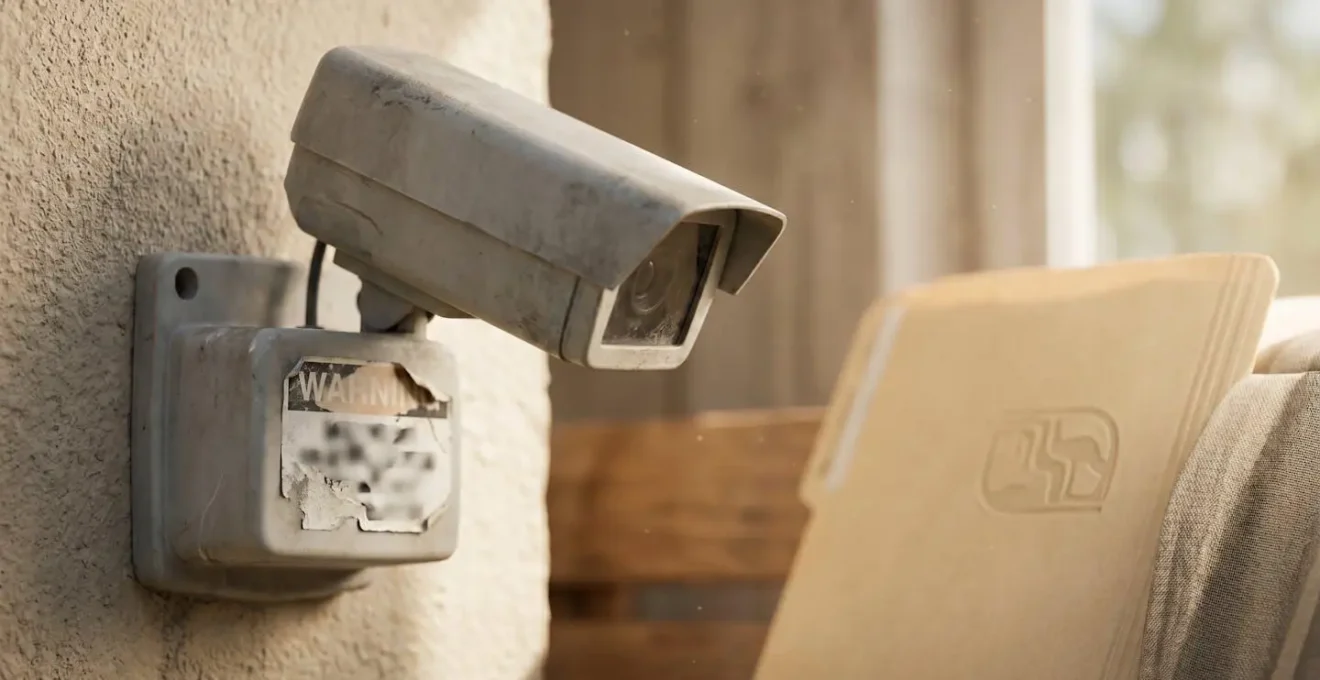 Security camera deterrent and home insurance policy implications