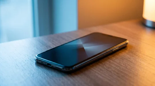 Consumer weighing insurance options for high-value smartphone protection