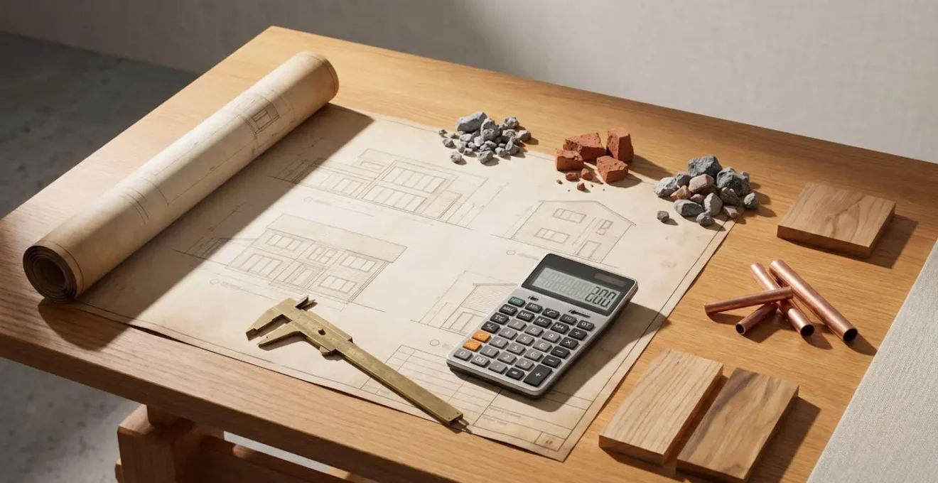 A dramatic composition showing the economic tension between market value and rebuild costs in modern property insurance
